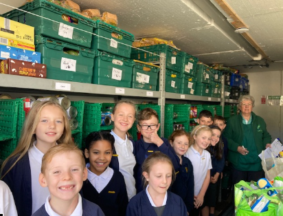 The School Council at the Foodbank